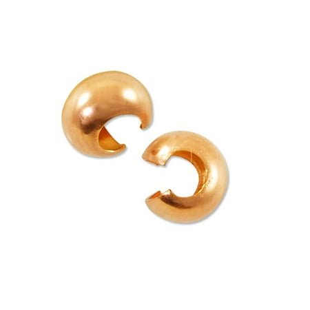 - Crimp Cover 3mm Rose Golded Filled (Package of 2)