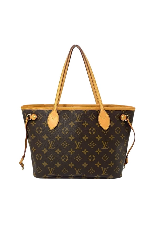 Pre-Owned Louis Vuitton Neverfull PM Tote Bag, Monogram Canvas, M40155, Brown, Gold Hardware,...