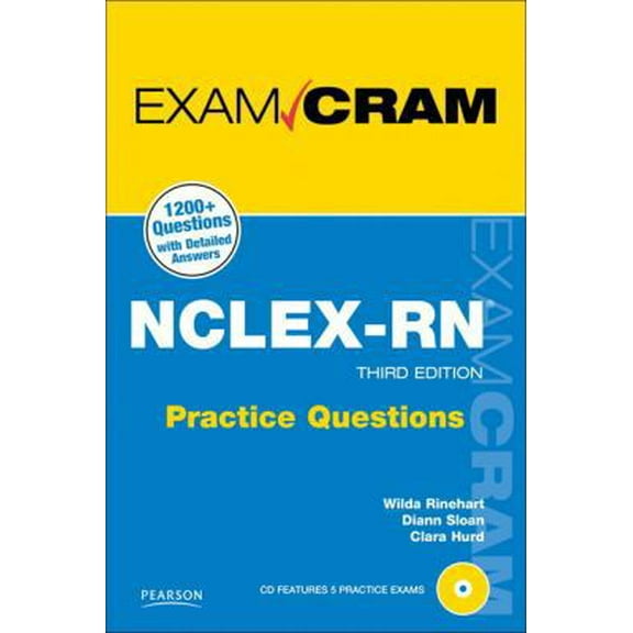 Pre-Owned NCLEX-RN Practice Questions (Exam Cram) (Paperback) 078974483X 9780789744838