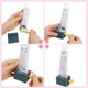 thumbnail image 5 of Exprimidor de pasta de dientes con tubo rodante, dispensador de pasta de dientes para baño, pasta de dientes, crema facial, etc. Ahorre soporte manual para pasta de dientes respetuoso con el medio ambiente, paquete de 2 (blanco, rosa) brillar Electrónica, 5 of 5