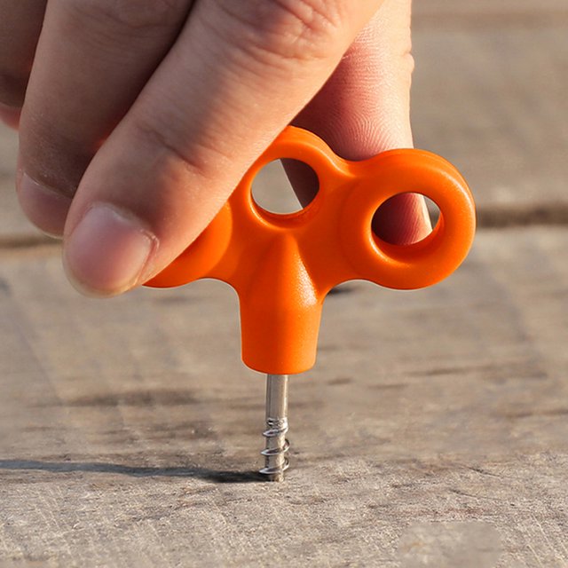 Clavijas para acampar al aire libre Tornillo Punta Gancho Cuerda Hebilla Carpa Clavija Naranja 5pcs DQrwqpou Para Estrenar