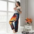 thumbnail image 5 of Fuzoiu Sunset Surfing Silhouette Print Women's Pajama Pants,Lounge Pants with Drawstring and Pockets, Casual Pjs Sleep Bottoms, Women's Sleep Pants-Large, 5 of 6