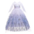 thumbnail image 3 of Disfraz de princesa Elsa y Anna de Frozen para niñas de Disney para Halloween, disfraz de reina de las nieves, vestido de fiesta de carnaval y cumpleaños para niños, 3 of 5
