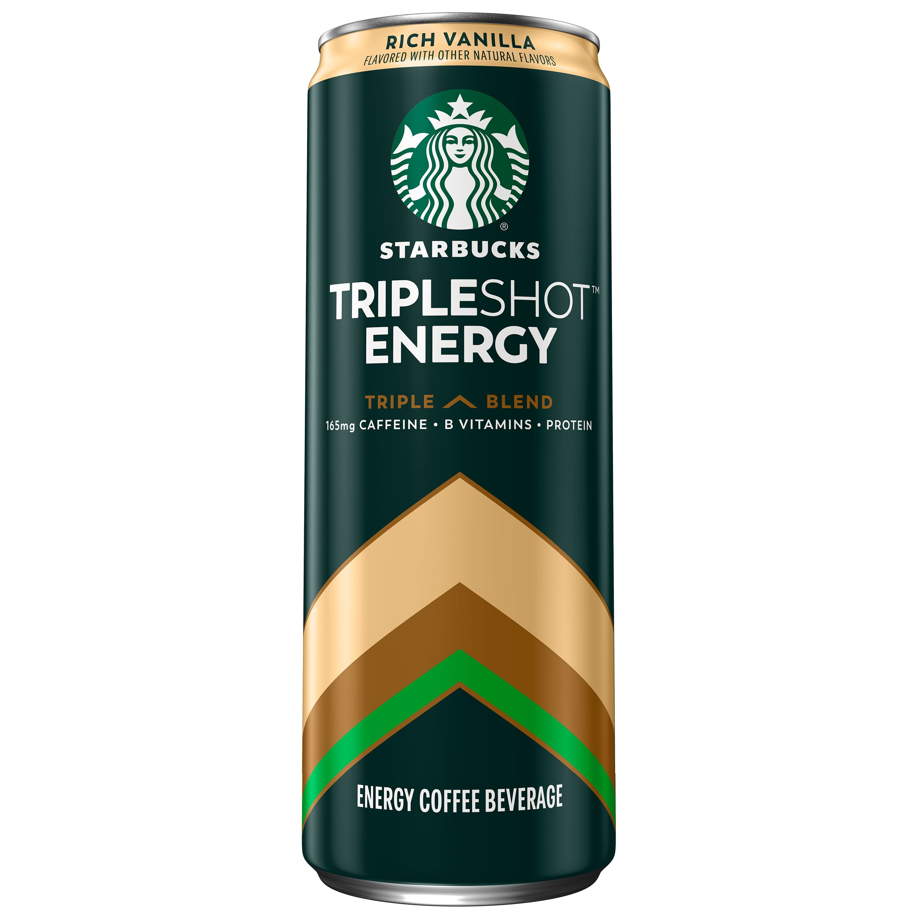 (4 pack) Starbucks Tripleshot Energy Coffee Beverage, Rich Vanilla Flavor, 11 fl.oz Can