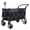 Black+ Gray 114, variant on 480Lbs Collapsible Wagon with Canopy and Mosquito Net, Heavy Duty Foldable Garden Cart with 7 All-Terrain Wheels for Camping Shopping Sports, Purple