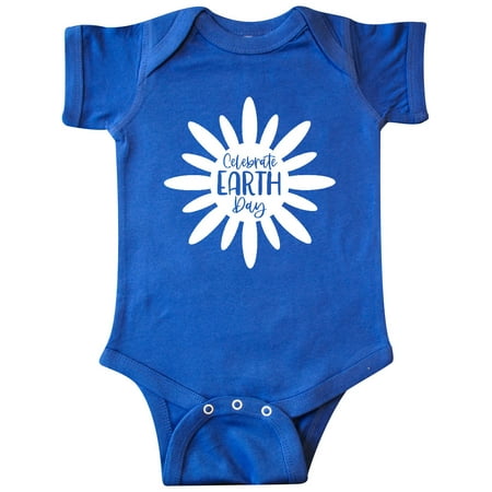 

Inktastic Celebrate Earth Day White Flower Silhouette Gift Baby Boy or Baby Girl Bodysuit