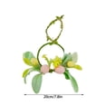 thumbnail image 3 of Plastic Easter Egg Wreath 7.8 Inch Artificial Holiday Door Wreath with Multicolor Eggs for Spring Home Decor, 3 of 6