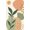 Orange, Pattern 15, variant on ODIKA 4'x6' Olive Green Serenity Garden Decorative Washable Area Rug Elegant Floral and Dot Motifs in Harmonious Layout for Bedroom, Reading Nook, Pet Friendly & Non-Shedding