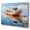 thumbnail image 2 of Designart "Boat Seascape expression II" Transportation Canvas Print, 2 of 5