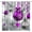 Purple, variant on Retro Boho Floral Shower Curtain Funky Vintage 72s 60S Flowers Bathroom Curtains Decor Set with Hook(72" WX72 H)