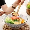 thumbnail image 4 of Cuchara de mango largo hecha a mano cuchara de madera natural La cuchara de sopa de estilo chino es muy adecuada para restaurante sopa familiar gachas de ramen olla caliente marrón 2 piezas, 4 of 6