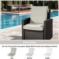 thumbnail image 5 of Goodgoods 18" x 36" Outdoor Dining Chair Cushions, 4-Pack Water & Fade Resistant Patio Cushions with Ties, Beige, 5 of 7