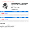 thumbnail image 2 of Wheel Hub Assembly - Compatible with 2008 - 2010 Chevy HHR SS 2.0L 4-Cylinder 2009, 2 of 2