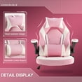 thumbnail image 3 of Rimiking High Back Gaming Chair, PC Office Chair, Computer Racing Chair, PU Office Chair, Ergonomically Designed Executive Swivel Chair, With Headrests And Lumbar Pillows, 3 of 7