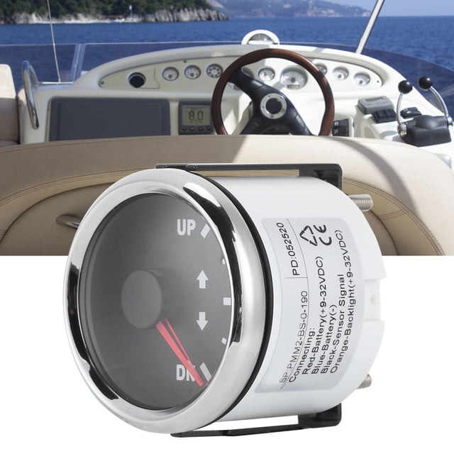 2 Pulgadas De Medidor De Molduras De Botes DN, Pantalla Indadora De Impermeabilización De Voltaje Ultra Ancho, Para Barcos De