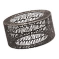 thumbnail image 2 of Esquirla Rope Iron Frame Pendant Lamp Shade Cover DIY Replacement for Cafe Restaurant 30x15cm, 2 of 8