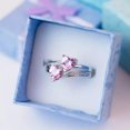 thumbnail image 6 of K-KED Elegant 925 Silver Delicate Jewelry Gift Ring Women Cubic Zirconia Wedding Rings Sz 6-10-9-#7, 6 of 8