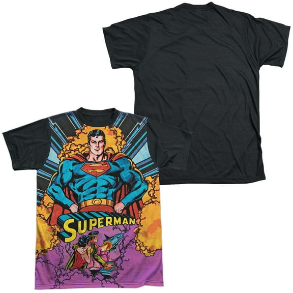 Superman - Blast Off - Short Sleeve Black Back Shirt - XXX-Large