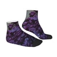 thumbnail image 3 of Bingfone Lilac Design Patterned Men'S Women'S Casual Cotton Socks, 3 of 9