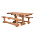 thumbnail image 1 of All Things Cedar 3-Piece 6-ft Market Table Set, 1 of 2