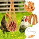 thumbnail image 2 of WORGEOUS 3 bolsas de hilo para verduras y pollo, bolsa de red de alimentación colgante, soporte para frutas de aves de corral con ganchos, 2 of 6