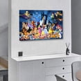thumbnail image 4 of The Beast & Beauty Mickeys Minnies Characters Tangled Walt Art Poster Canvas Painting Decor Wall Print Photo Gifts Home Modern Decorative Posters 24x36inch(60x90cm), 4 of 6
