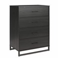 thumbnail image 1 of Ameriwood Home Monterey 4 Drawer Dresser, Black Oak, 1 of 8