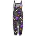 thumbnail image 5 of Kwasome Girls Romper Toddler Baby Girl Halloween Prints Jumpsuit Sleeveless Romper Outfits Pants Clothes Dark Purple Cute Girls Romper 7-8 Years, 5 of 5