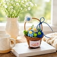 thumbnail image 4 of Crochet Sunflower Basket,Handmade Knitted Flowers Basket Decoration for Mom,Friends,Teacher Appreciation Gifts,Colorful Potted Flower Decor,Blue, 4 of 7