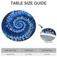 thumbnail image 6 of Colorful Tie Dye Pattern Round Fitted Tablecloth with Elastic Edge,Dining Table Cover Waterproof,Outdoor Round Tablecloth for Camping,Dining,Indoor and Outdoor, 6 of 7