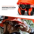 thumbnail image 5 of TR Industrial Forestry Safety Helmet and Hearing Protection System, Orange, 5 of 7