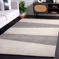 thumbnail image 4 of Safavieh  Handmade Fifth Avenue Guylene Mid-Century Modern New Zealand Wool Rug 3' x 5' - Grey/Charcoal, 4 of 5
