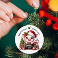 thumbnail image 4 of Duck Baby Ornament Xmas, Personalized Expecting Baby First Time Parent Gifts, Baby Duck Ornament, Custom Name Baby's First Christmas Ornament, Pregnancy Announcement Christmas Tree Decorations 2LT0od, 4 of 6