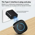 thumbnail image 6 of Xecvkr Type-C Wireless Doorbell with 60 Music Options 5 Volume Levels LED Flash Light ABS Material Weather Resistant 30m Range Easy Plug-in Installation, 6 of 9