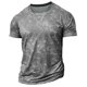thumbnail image 3 of Camiseta de Cuello Redondo Deportiva de Manga Corta para Hombres, Mezcla de Algodón Del 95% para el Gimnasio Y la Construcción Muscular, 3 of 5