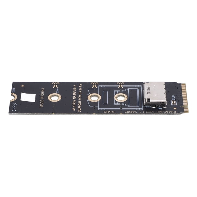 Adaptador M.2 A Oculink SFF-8612, PCIe 3.0 M.2 m Key A Oculink SFF-8611 SFF-8612 Tarjeta Adaptadore de host para PCIe NVME SSD, Expansión del, Fácil Conexión Con SSD
