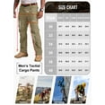 thumbnail image 3 of liyiyiyia Mens Pants Relaxed Fit Cargo Work Pants for men Construction Rip Stop Hiking Trousers Lightweight Pants (No Belt), 3 of 9