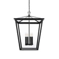 thumbnail image 2 of Elegant Lighting Oxford 7" Outdoor Pendant In Black, 2 of 8