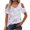 Purple, variant on WCMZJ Women Tops Cute Open Shoulder V Neck Blouse Star Print Summer Short Sleeve Tee Shirt Green XL
