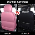 thumbnail image 6 of OTOEZ Universal Pink Car Seat Cover PU Leather 5-Seat Full Set Waterproof Front & Rear Cushion Protector Fit Most Honda Toyota Chevy Ford Nissan SUV, 6 of 11