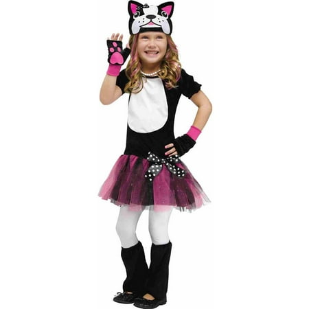 Girls French Bulldog Toddler Costume