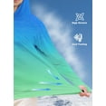 thumbnail image 2 of APTRO Men's UPF 50+ Sun Protection Hoodie Shirts Long Sleeve UV Outdoor Fishing Shirts SPF Rash Guard Shirts for Men Gradient Blue plus Green XL, 2 of 6