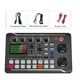 thumbnail image 2 of F998 Studio Record Sound Card Kit with Cable Phone Computer Live Voice Mixer Set, 2 of 9