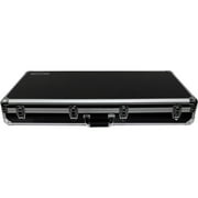 KROM DJ COFFIN FOR TWO NUMARK PT01 SCRATCH TURNTABLES AND A COMPACT 10" FORMAT DJ MIXER, BLACK