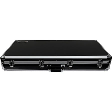 KROM DJ COFFIN FOR TWO NUMARK PT01 SCRATCH TURNTABLES AND A COMPACT 10" FORMAT DJ MIXER, BLACK