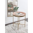 thumbnail image 2 of Kate and Laurel Celia Table d'Appoint Ronde Charmant, 18.25 x 18.25 x 22, Rose et Or, Table d'Accent Minimaliste Moderne pour Rangement et Exposition, 2 of 2