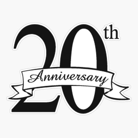 20Th Anniversary Er Phone Decal Water Bottle Stickers Car Decals Funny Birthday Gift