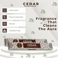 thumbnail image 6 of Cedar Incense Sticks - Total 120 Insence-Sticks - 6 Packs of 20 Insense - Inciensos - Inscents - Natural Non Toxic Ingredients - Incents - Incence - Inscense - Insents, 6 of 8