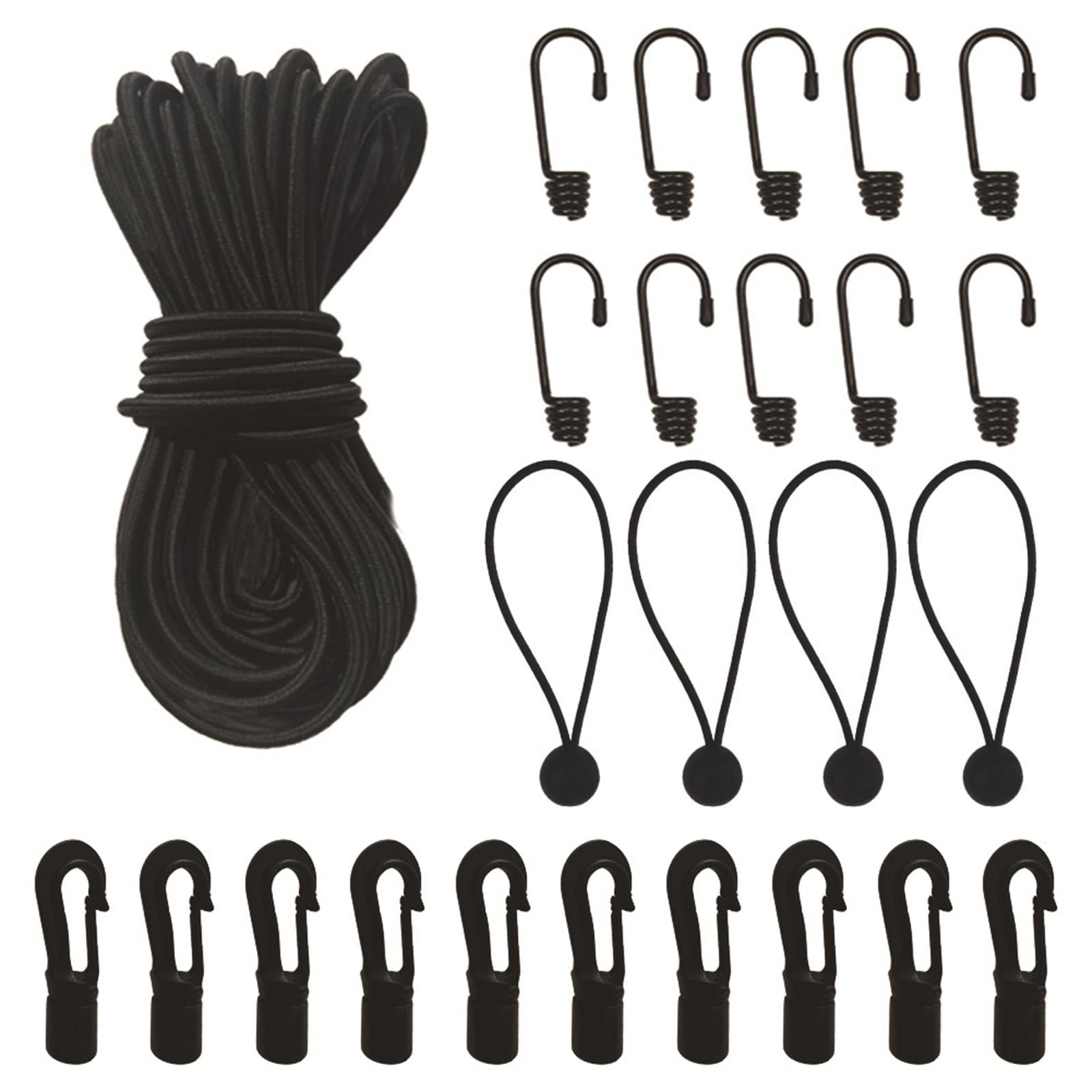 DimyFew Elastic Bungee Shock Cord, Elastic Rope 15.9M Length Luggage Straps Kayak Bungee