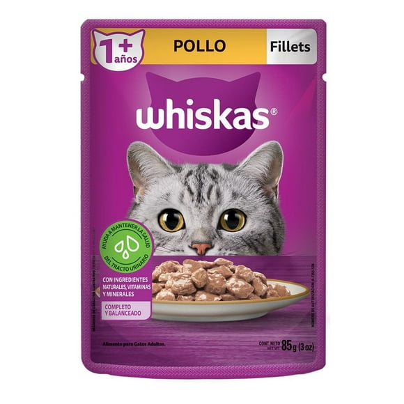 Alimento para Gato Whiskas Filetes Pollo Adulto 85 g